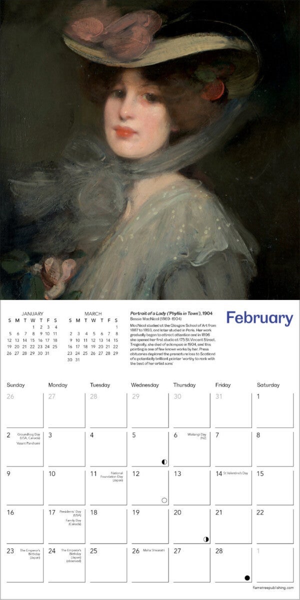 Kalender 2025 National Galleries 18x18cm