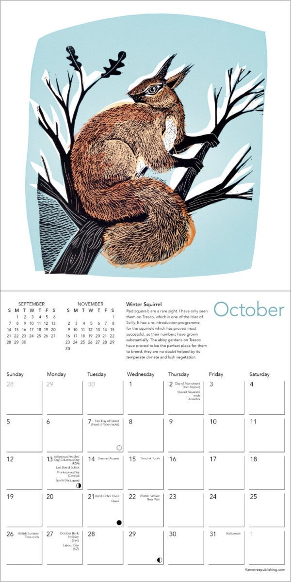 Kalender 2025 Angela Harding 18x18cm