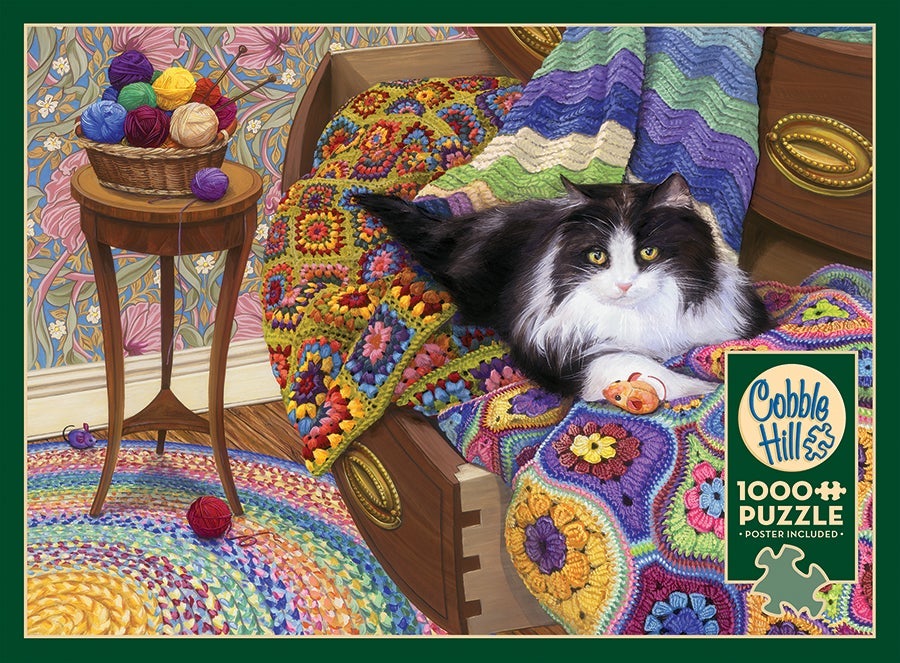 Puslespill 1000 Comfy Cat Cobble Hill