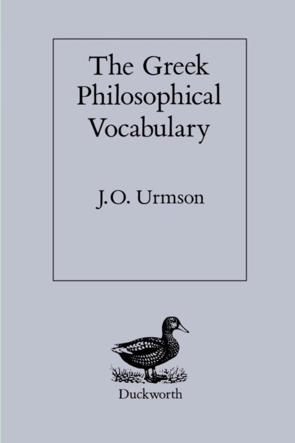 The Greek Philosophical Vocabulary