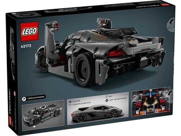Lego Koenigsegg Jesko Absolut-hyperbil grå 42173
