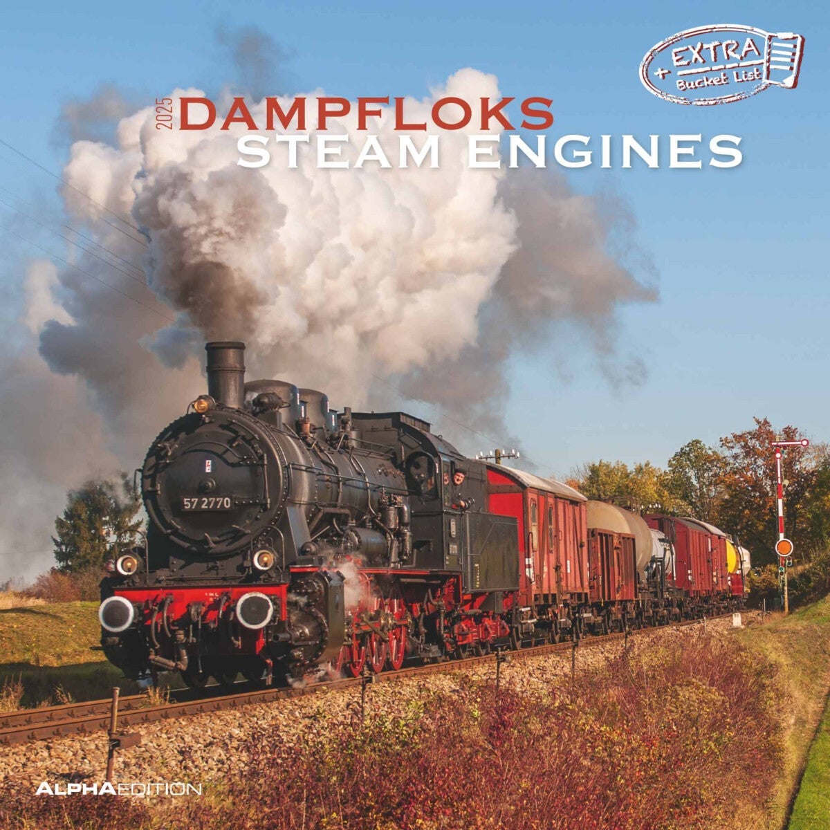 Kalender 2025 Steam Engines 30x30cm
