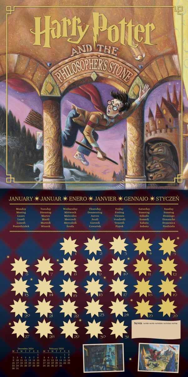 Kalender 2025 Harry Potter 30x30cm