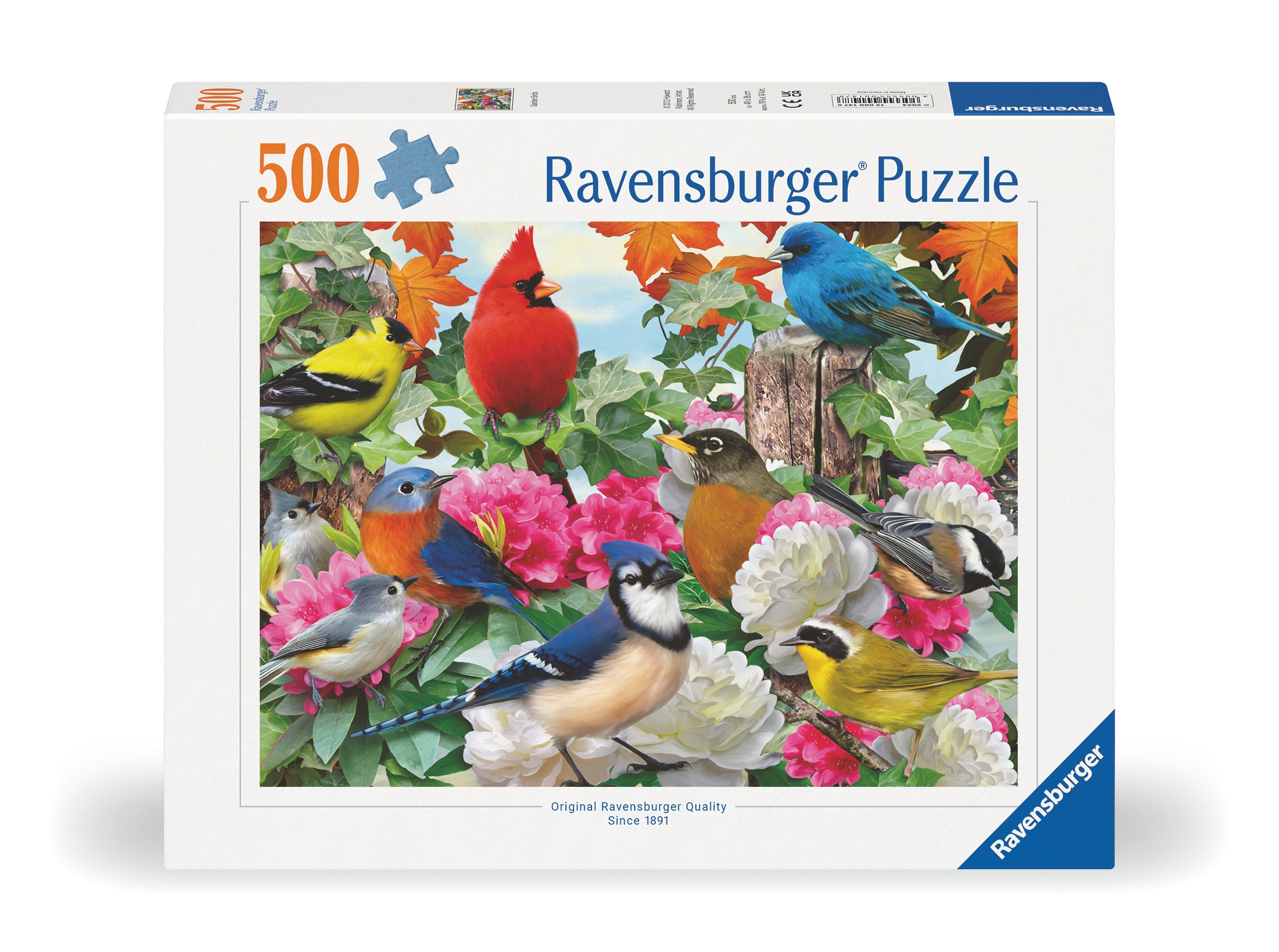 Puslespill 500 Hagefugler Ravensburger