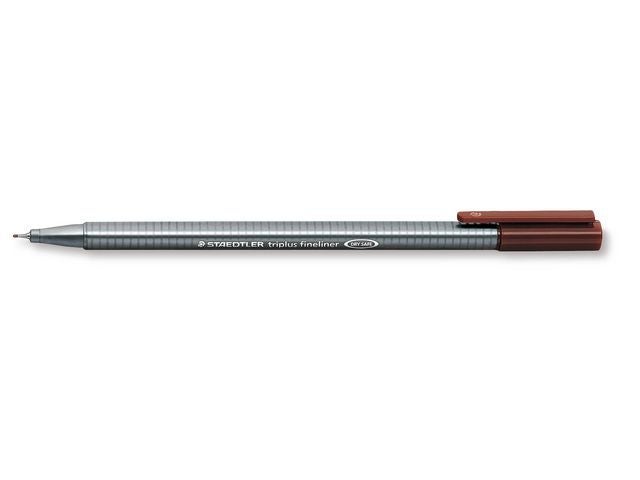 Fineliner Staedtler Triplus 0,3mm brun