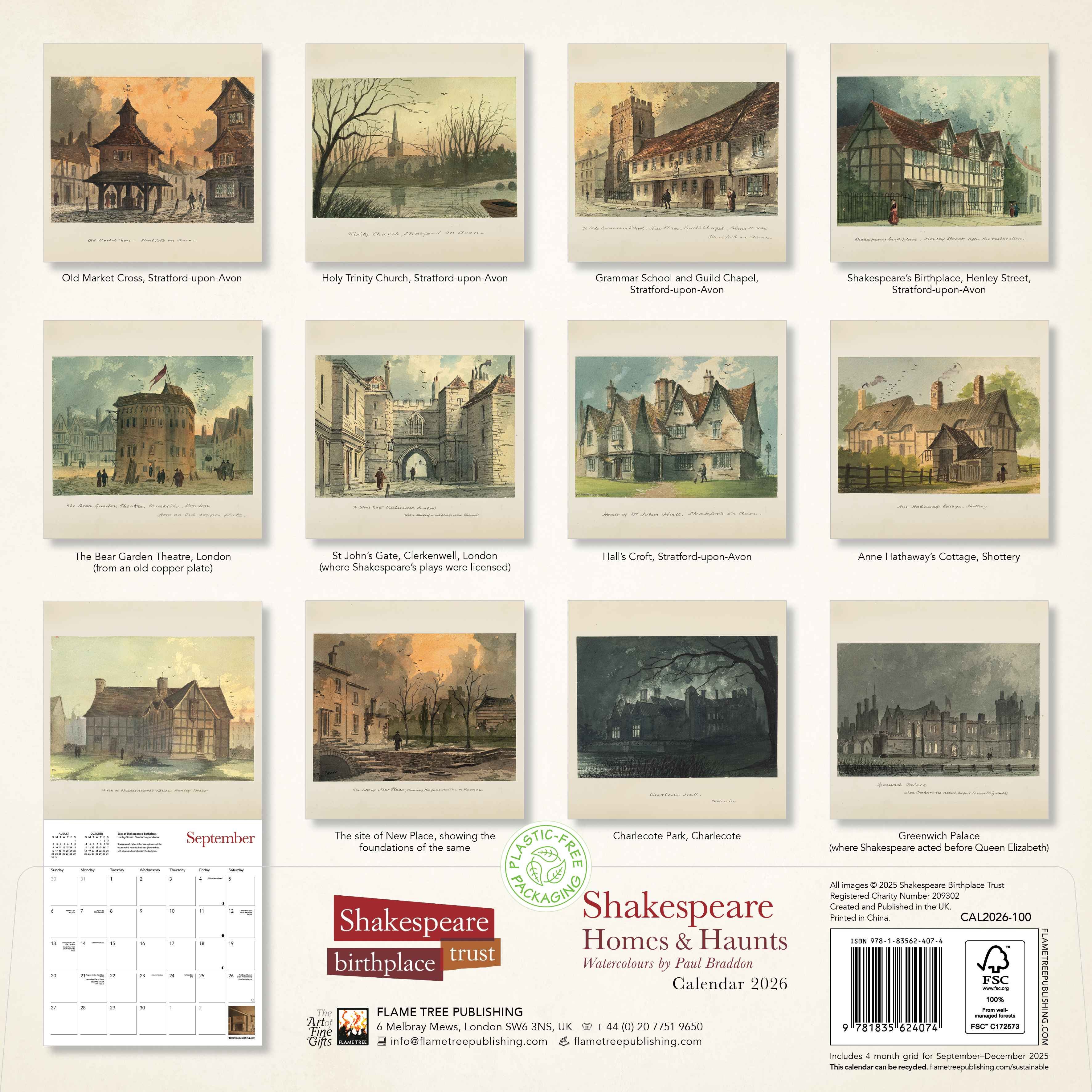 Kalender 2026 30x30 Shakespeare Homes
