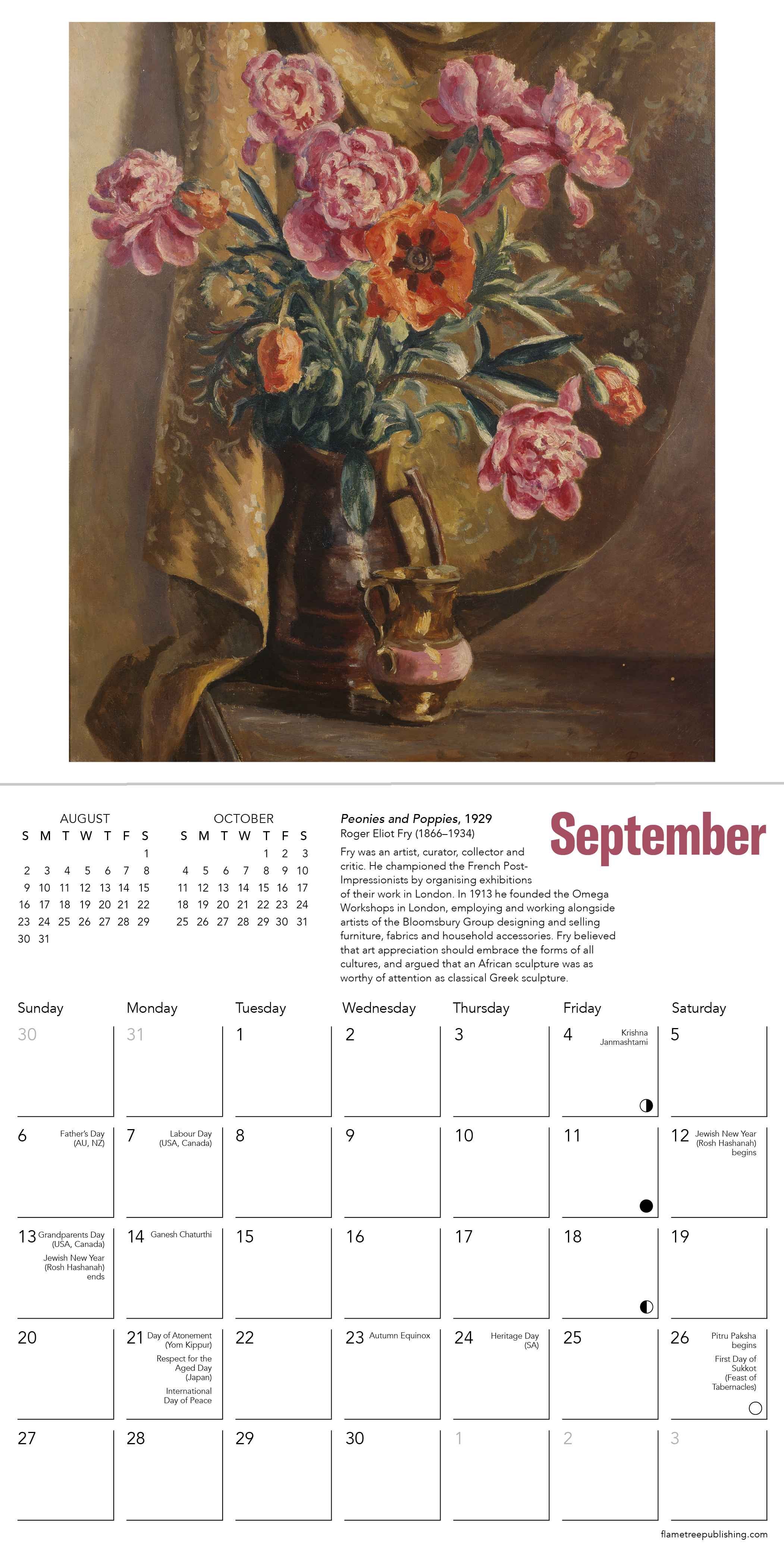 Kalender 2026 18x18 The Courtauld Floral