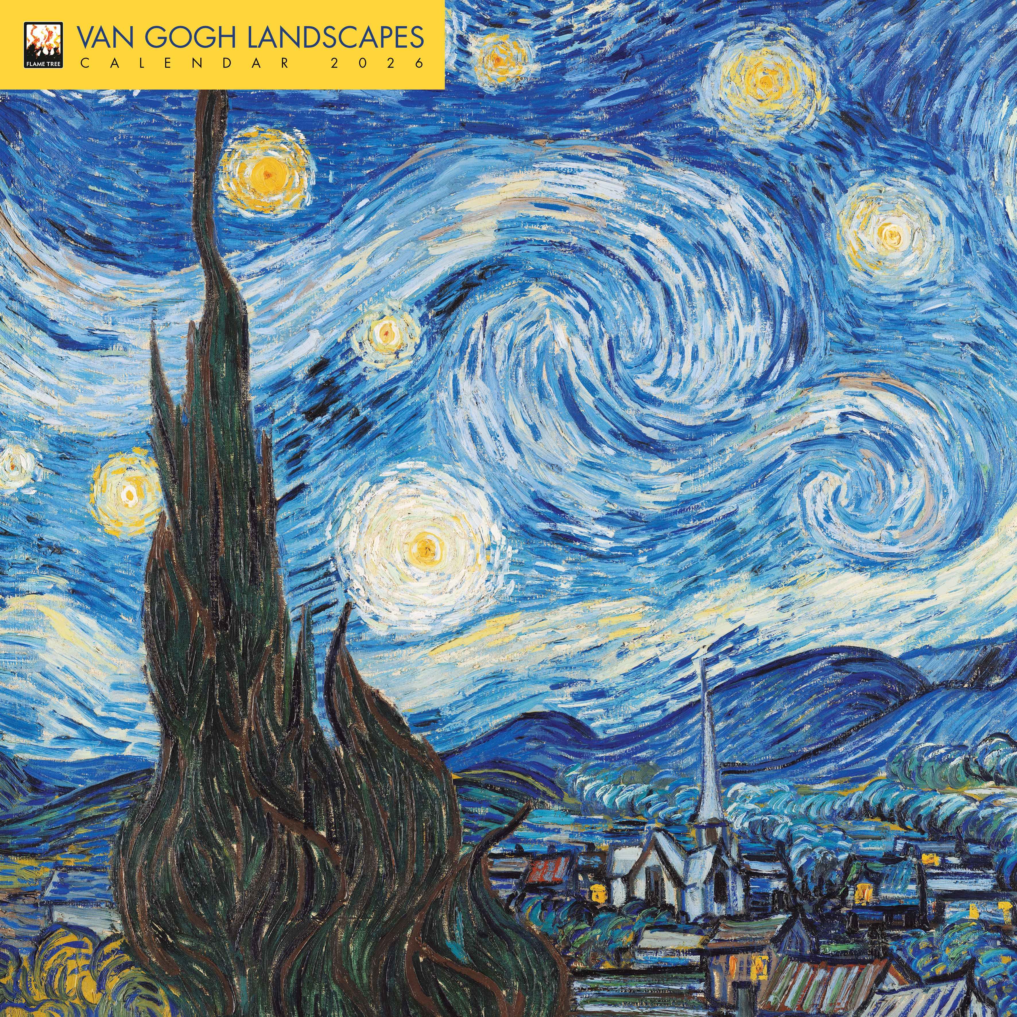 Kalender 2026 30x30 Van Gogh Landscapes