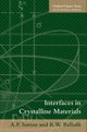 Interfaces in Crystalline Materials