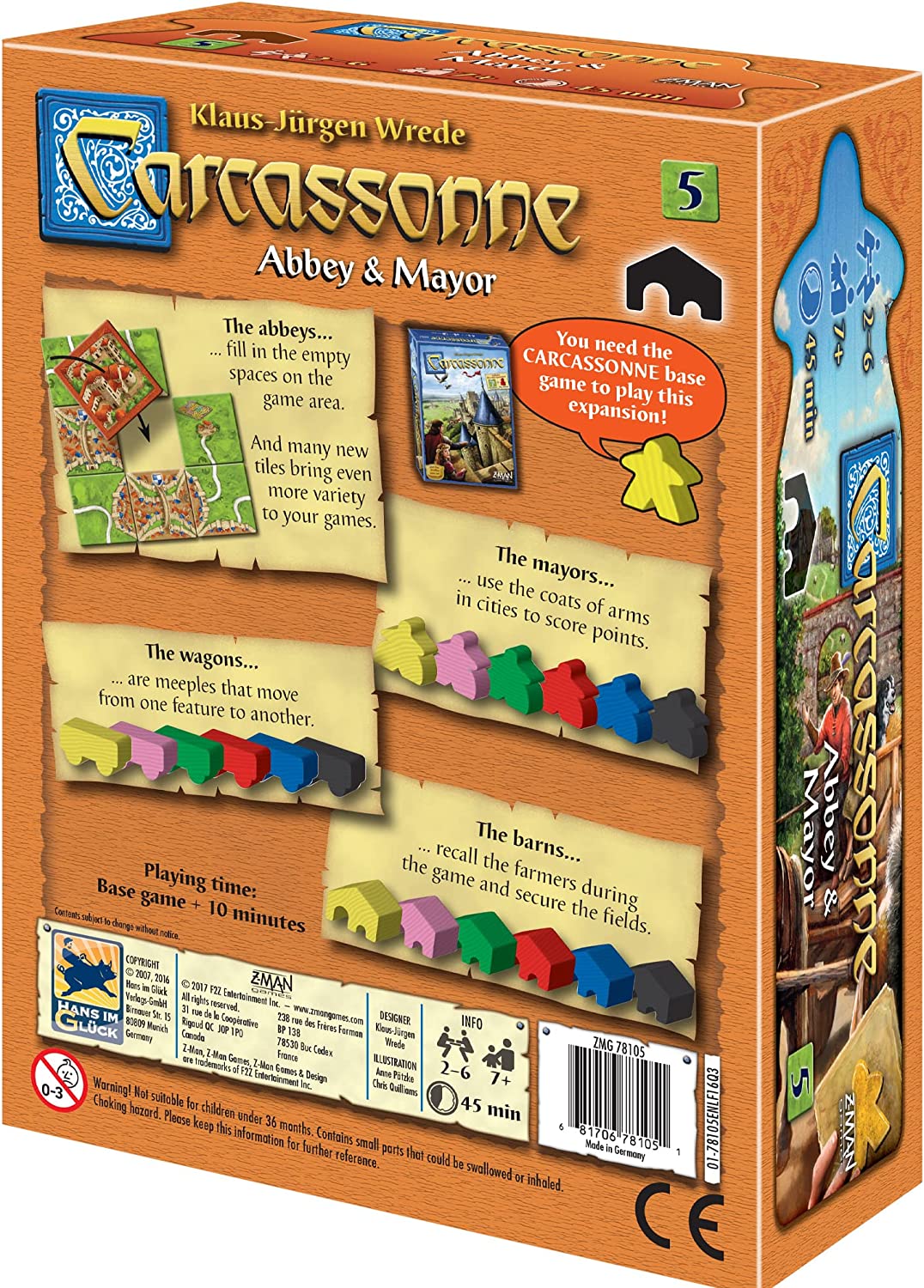 Spill Carcassonne 5 Messengers Mayors