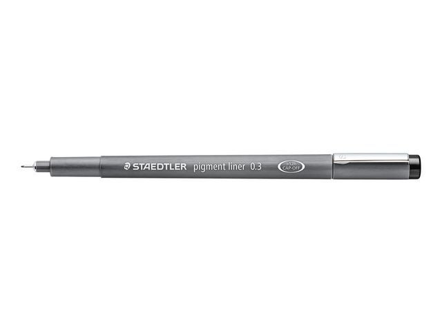 Fiberpenn Staedtler 0,3mm sort