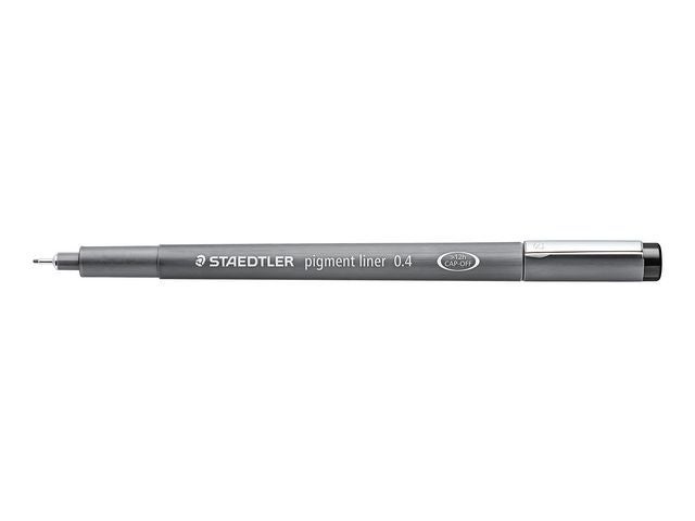 Fiberpenn Staedtler 0,4mm sort