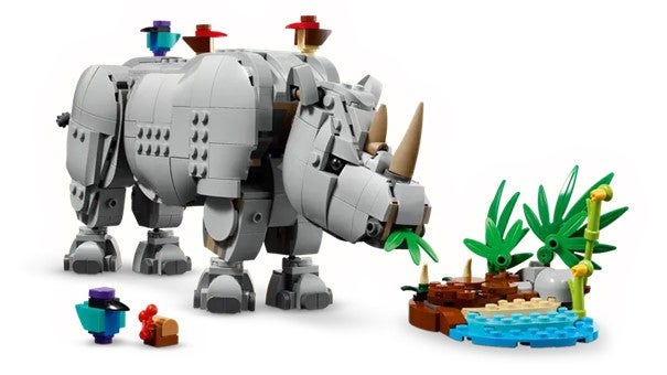 Lego Ville dyr Storslått nesehorn med fugler 31171