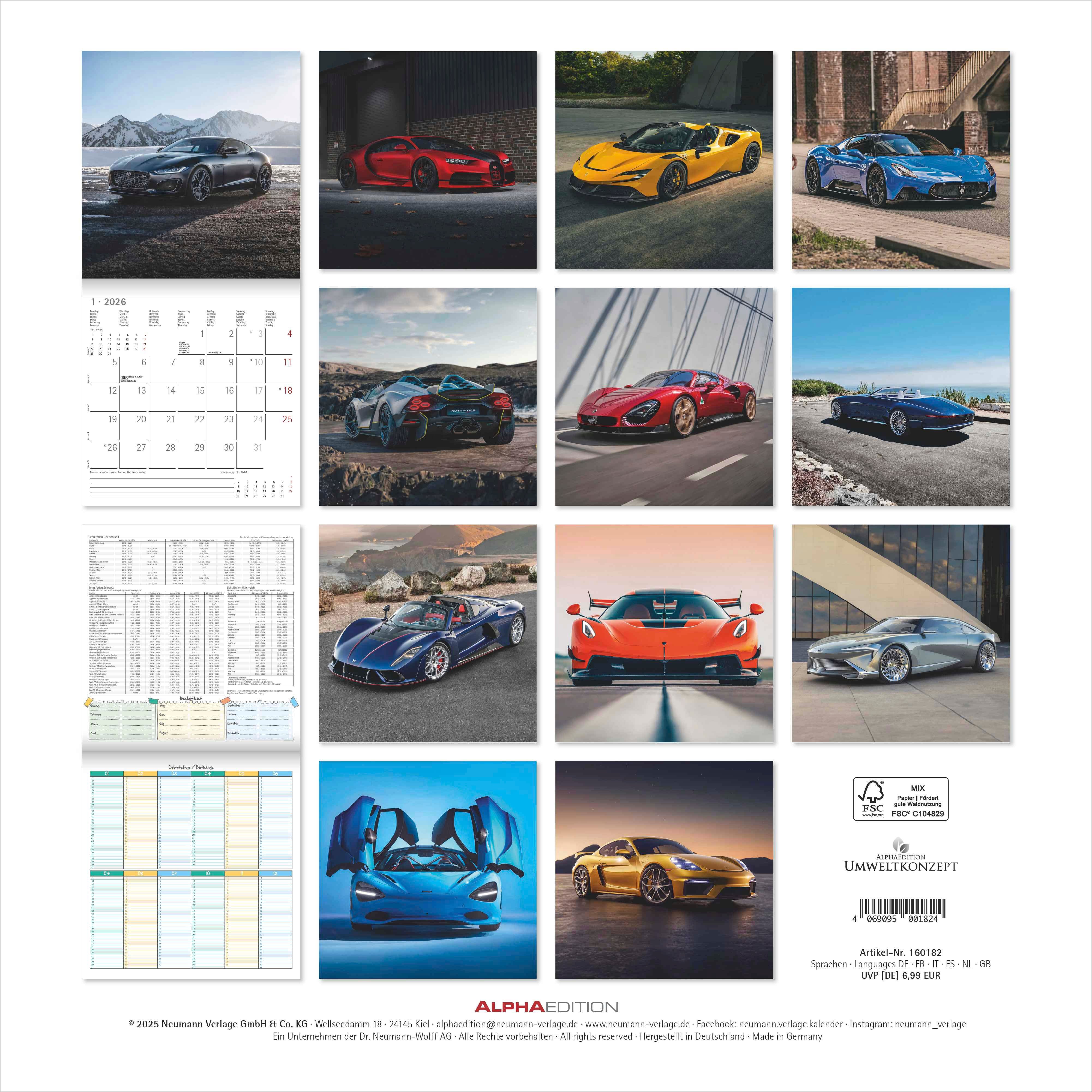 Kalender 2026 30x30 High Speed