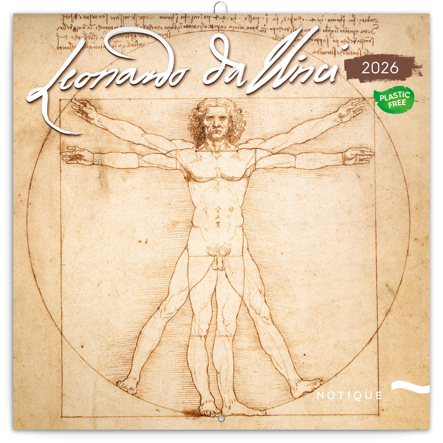 Kalender 2026 30x30 Leonardo da Vinci