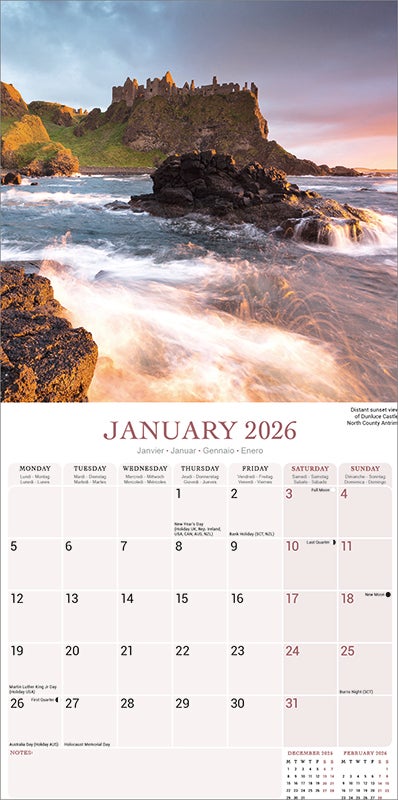 Kalender 2026 30x30 Ireland