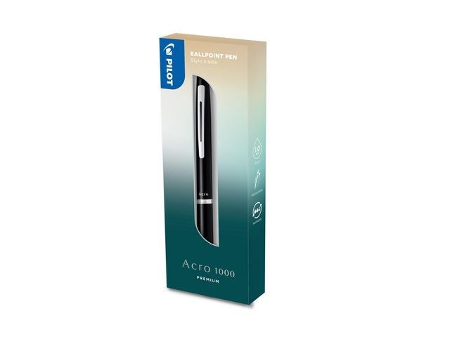 Kulepenn Pilot Acro1000 1,0 sort sort