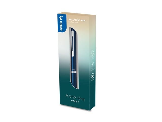 Kulepenn Pilot Acro1000 1,0 blå sort