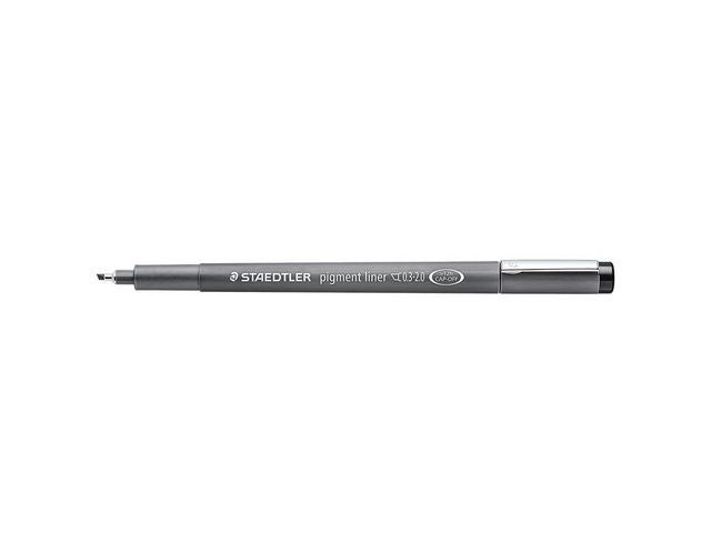 Fiberpenn Staedtler skrå sort