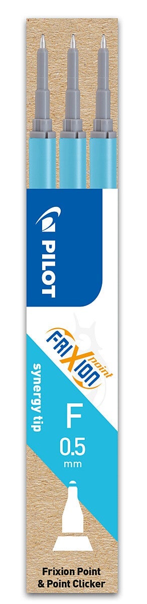 Refill Pilot Frixion 0,5 lysblå (3)