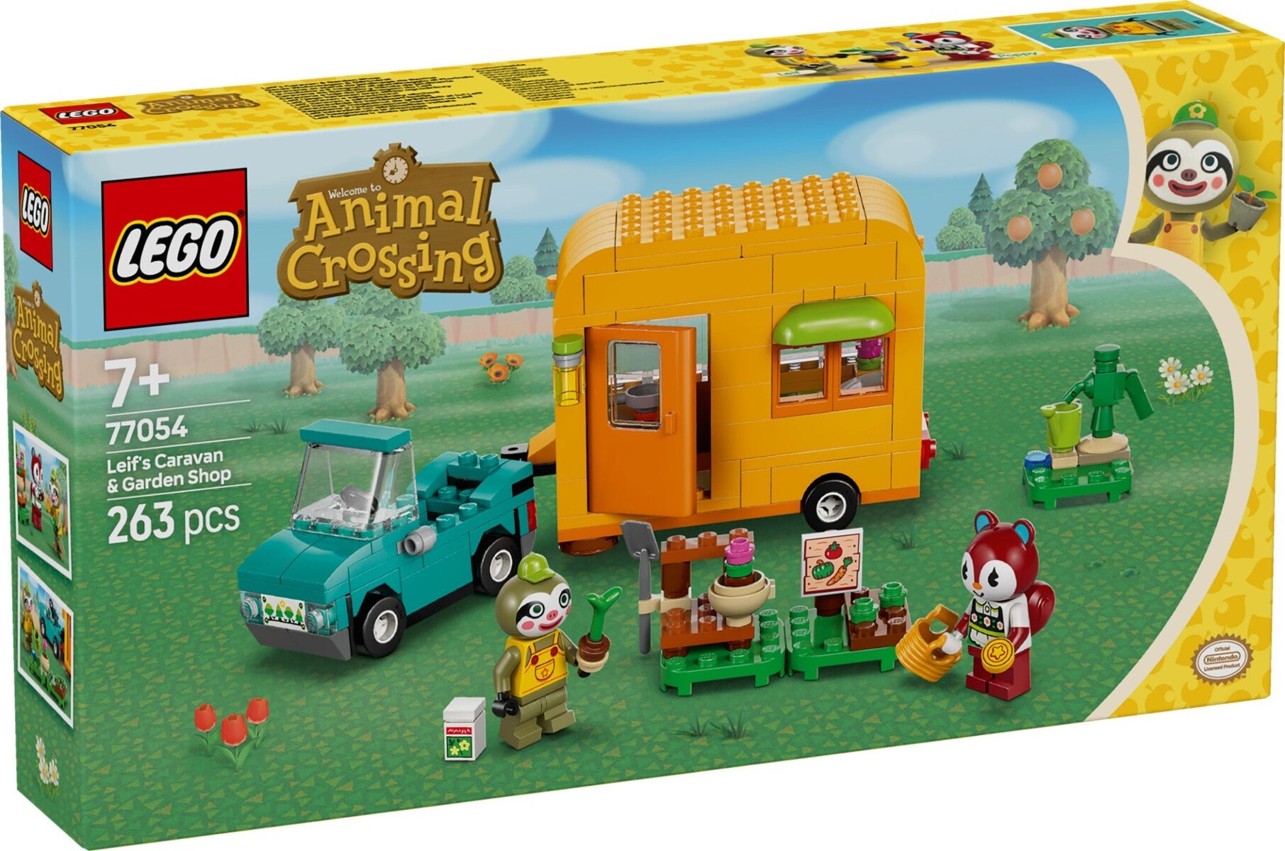 Lego Leif med campingvogn og hagebutikk 77054