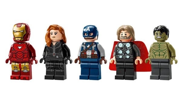 Lego MARVEL logo og minifigurer 76313