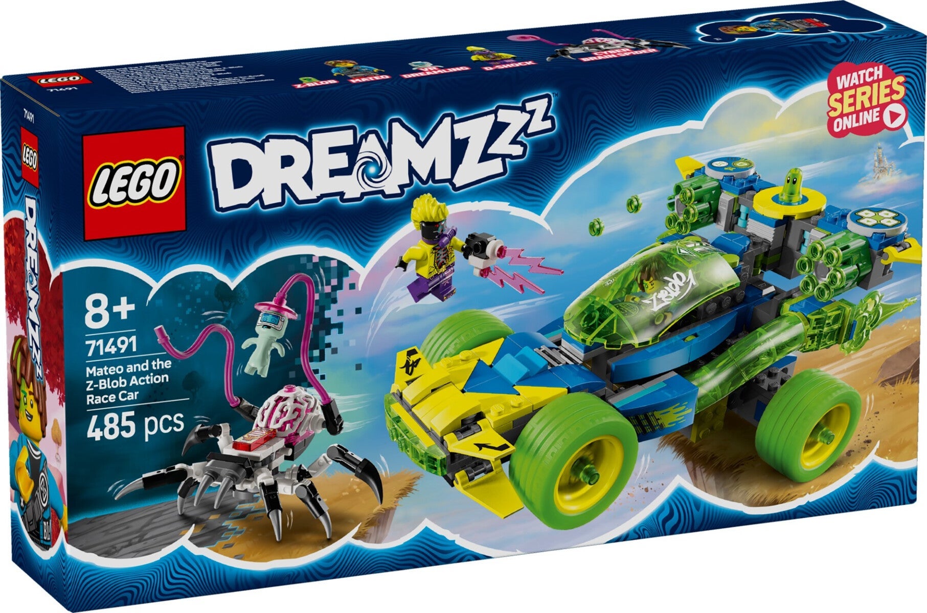 Lego Action med Mateo, Z-Blob og racerbil 71491