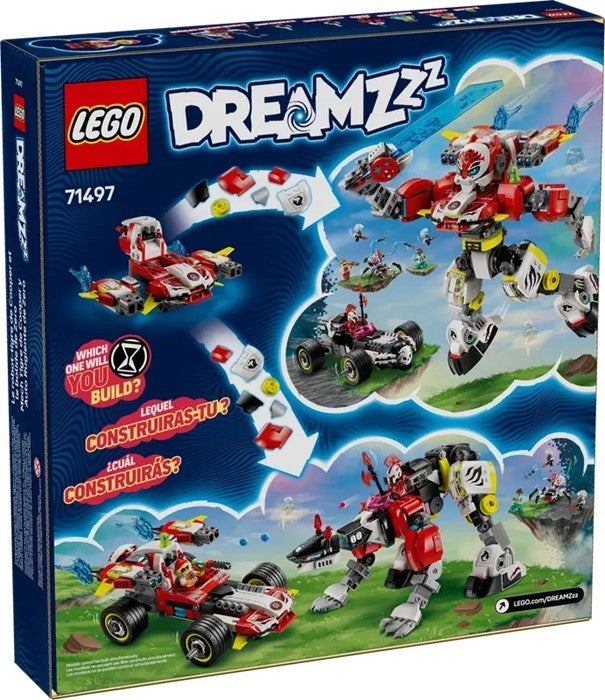 Lego Coopers tigerrobot og Zeros hotrod 71497