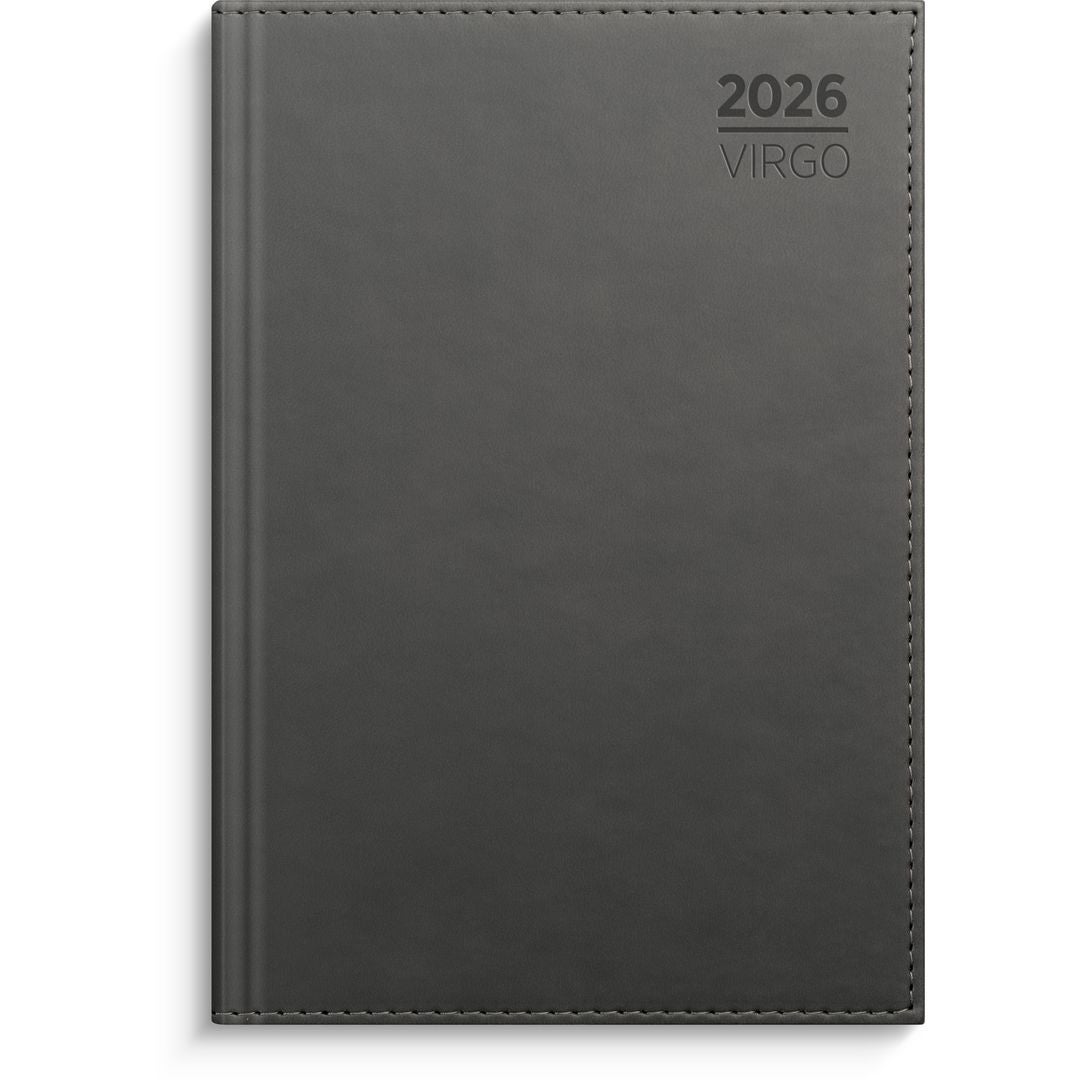 Dagbok Grieg Virgo A5 2026 mørkgrå