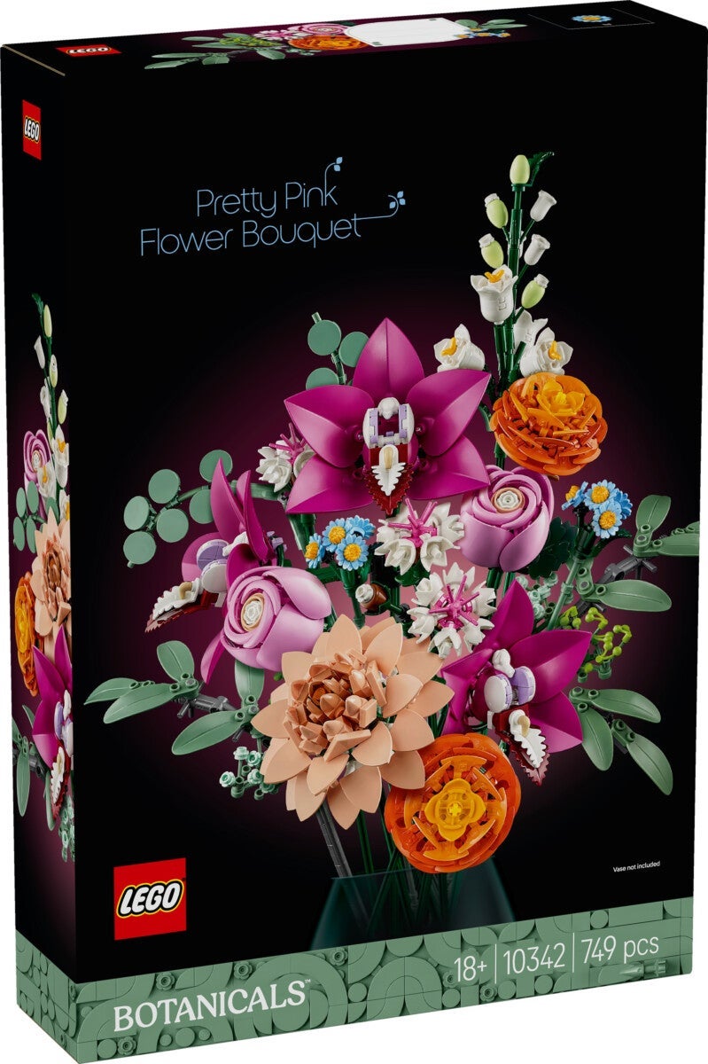 Lego Vakker bukett med rosa blomster 10342