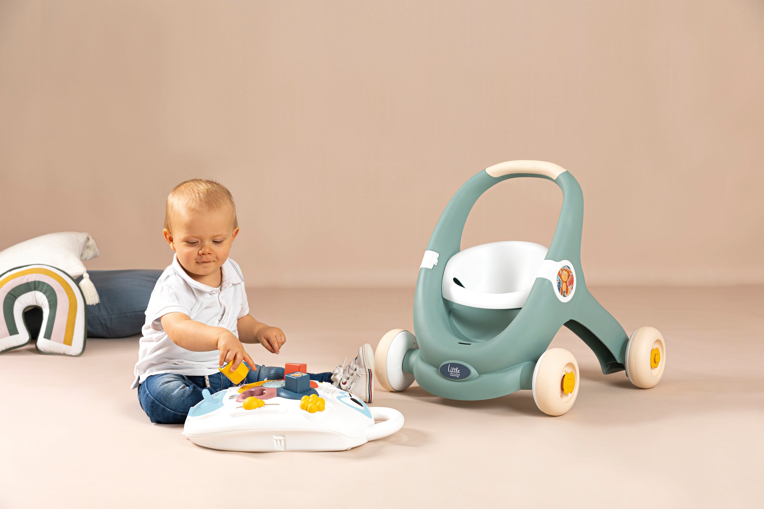Little Smoby 3 I 1 Lære Å Gå Vogn