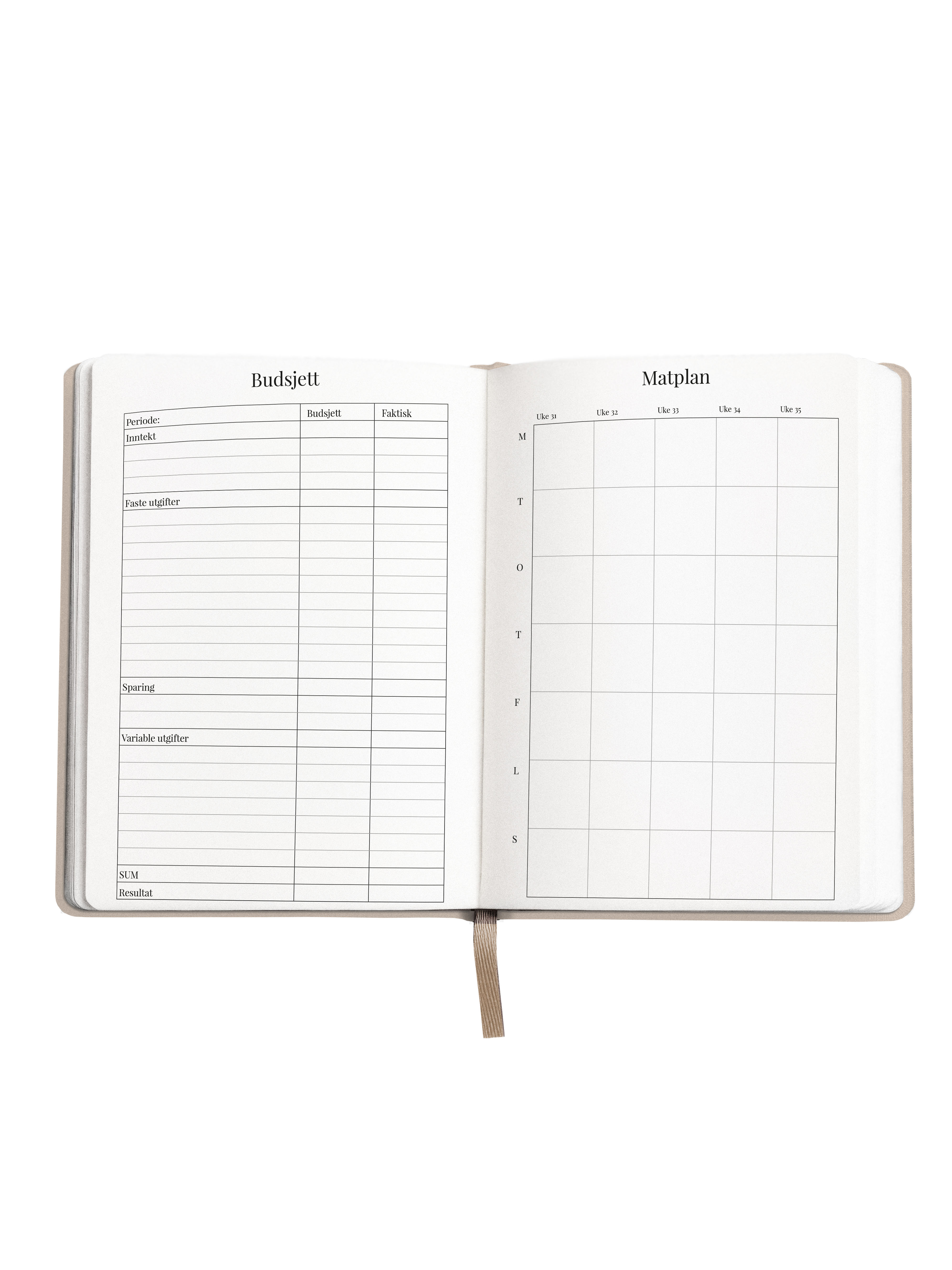 Studieplanlegger 26/27 Aveluna A5 Beige