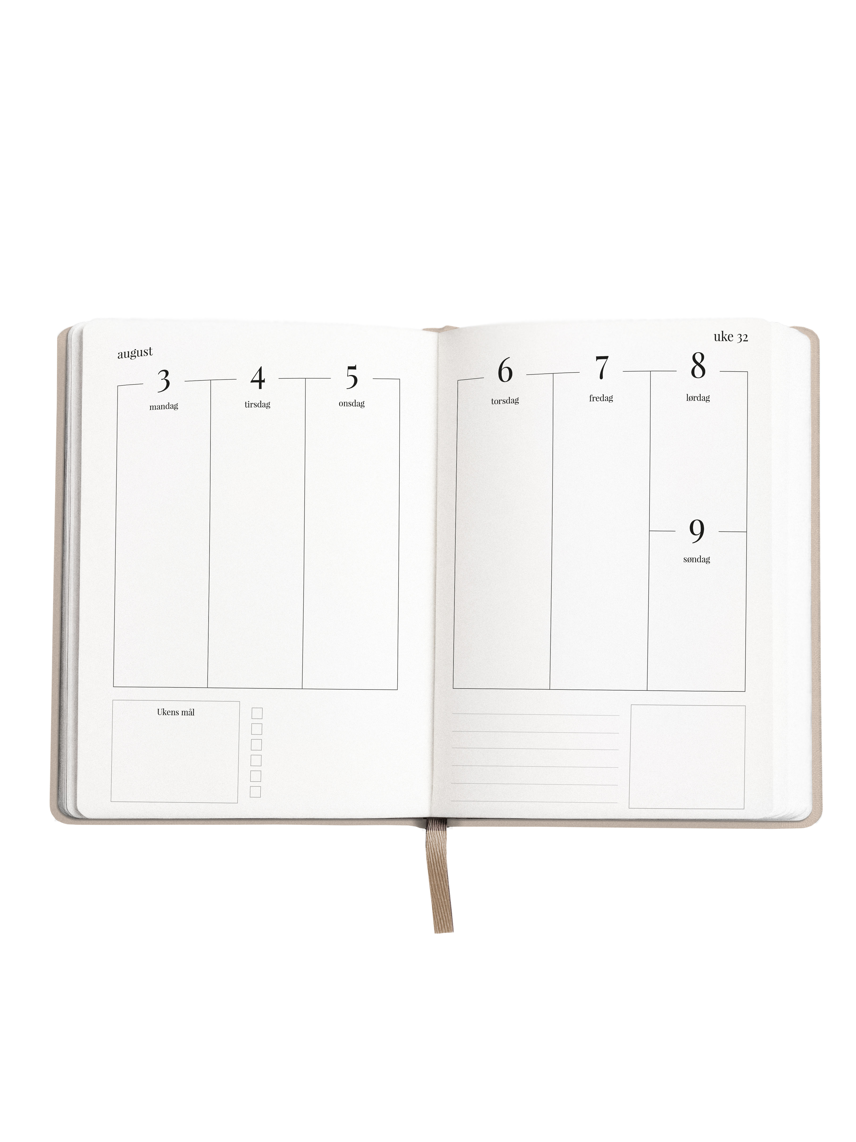 Studieplanlegger 26/27 Aveluna A5 Beige