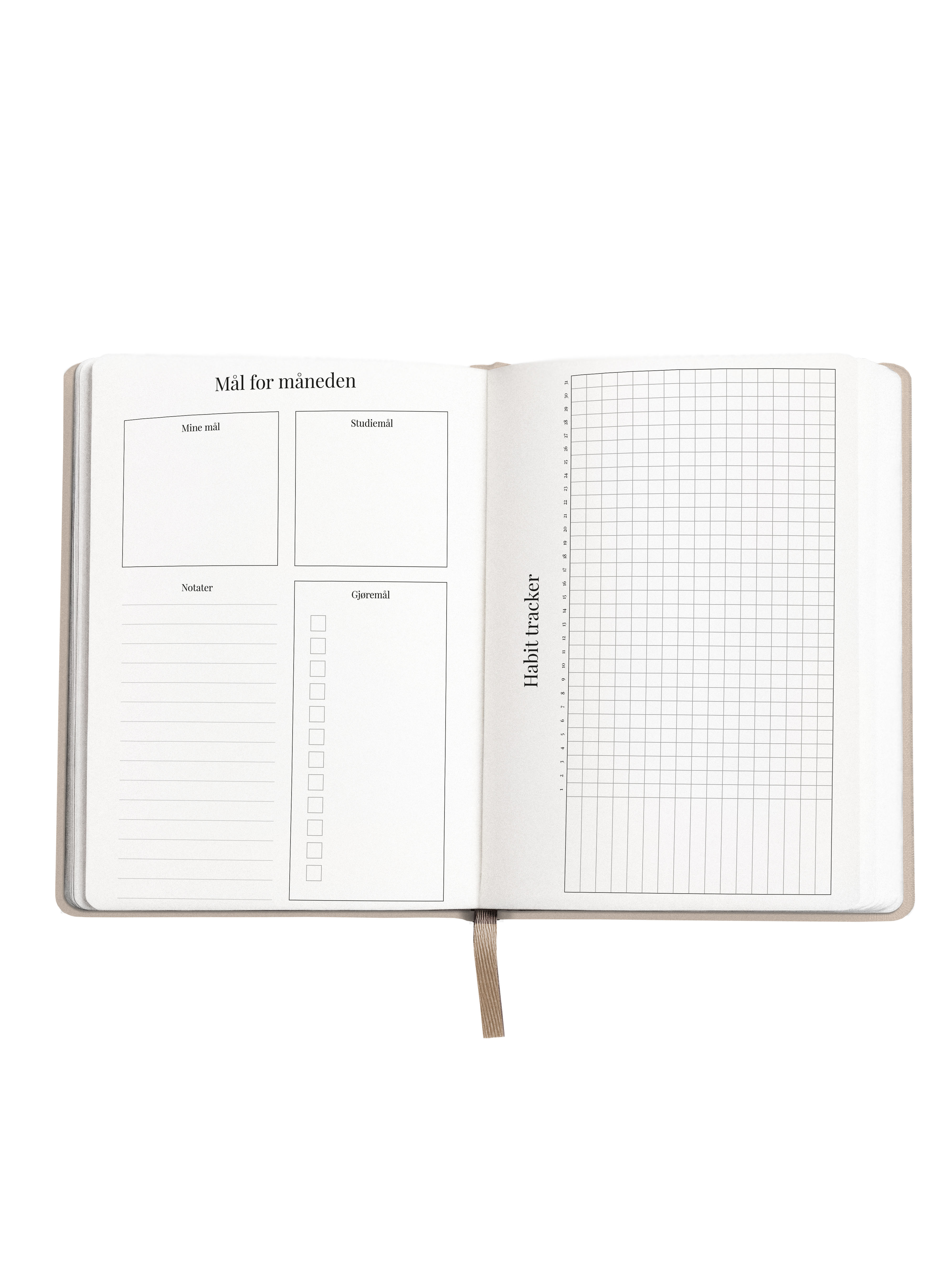 Studieplanlegger 26/27 Aveluna A5 Beige