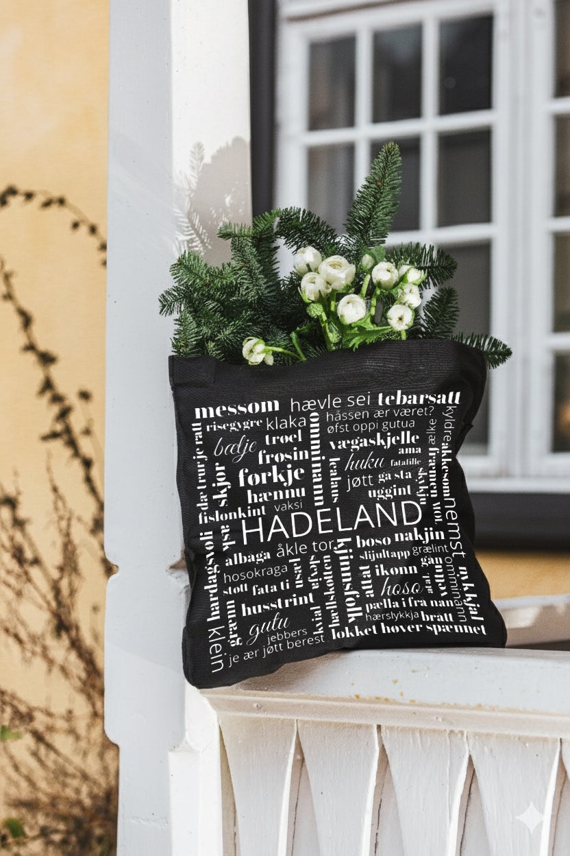Handlenett Bokhari Hadeland svart