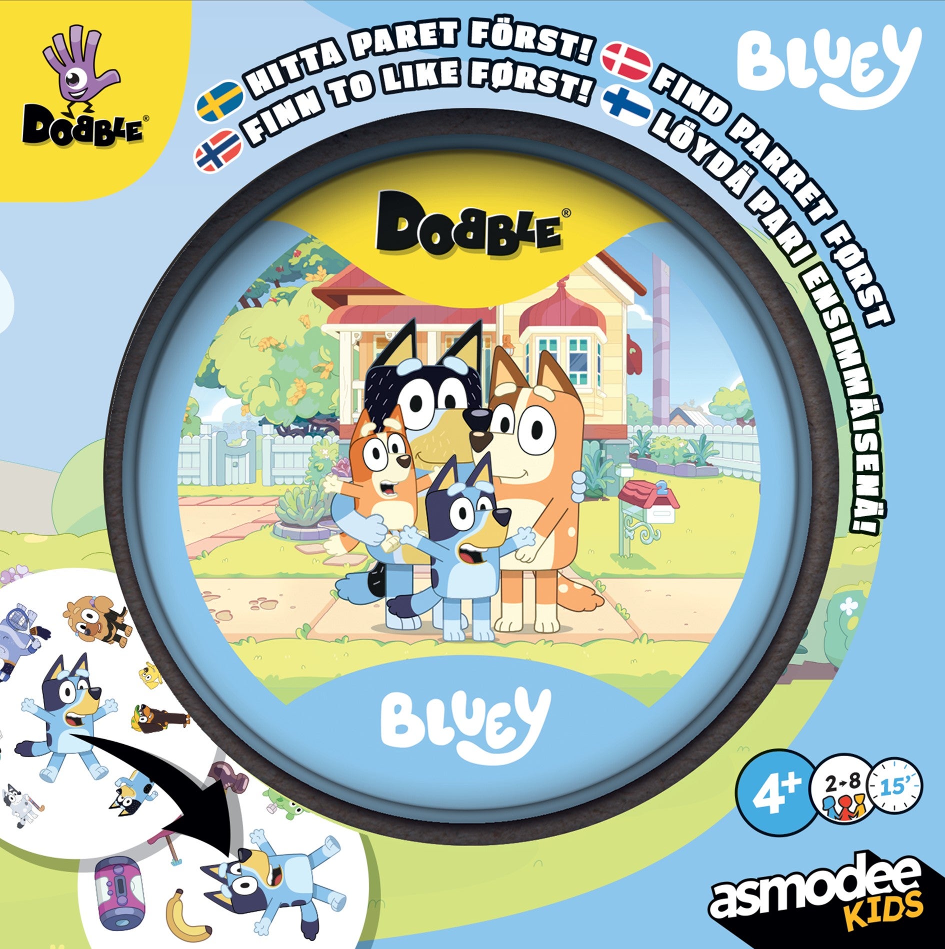 Spill Dobble Bluey