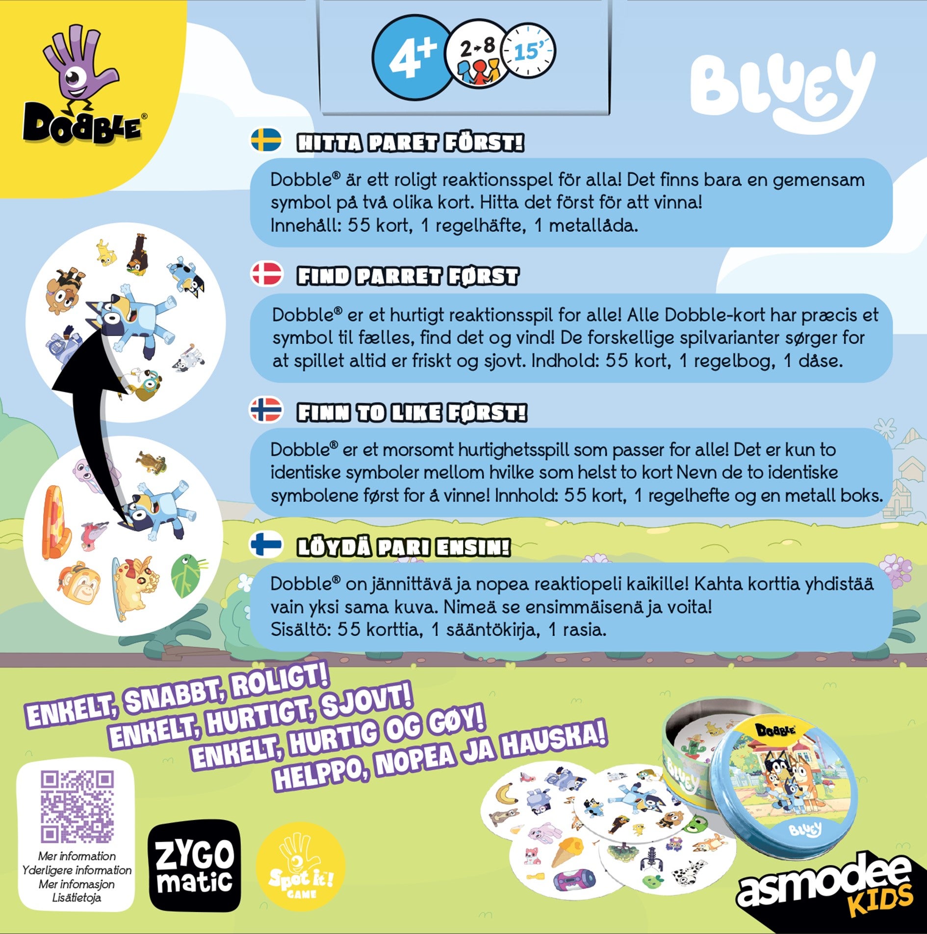 Spill Dobble Bluey