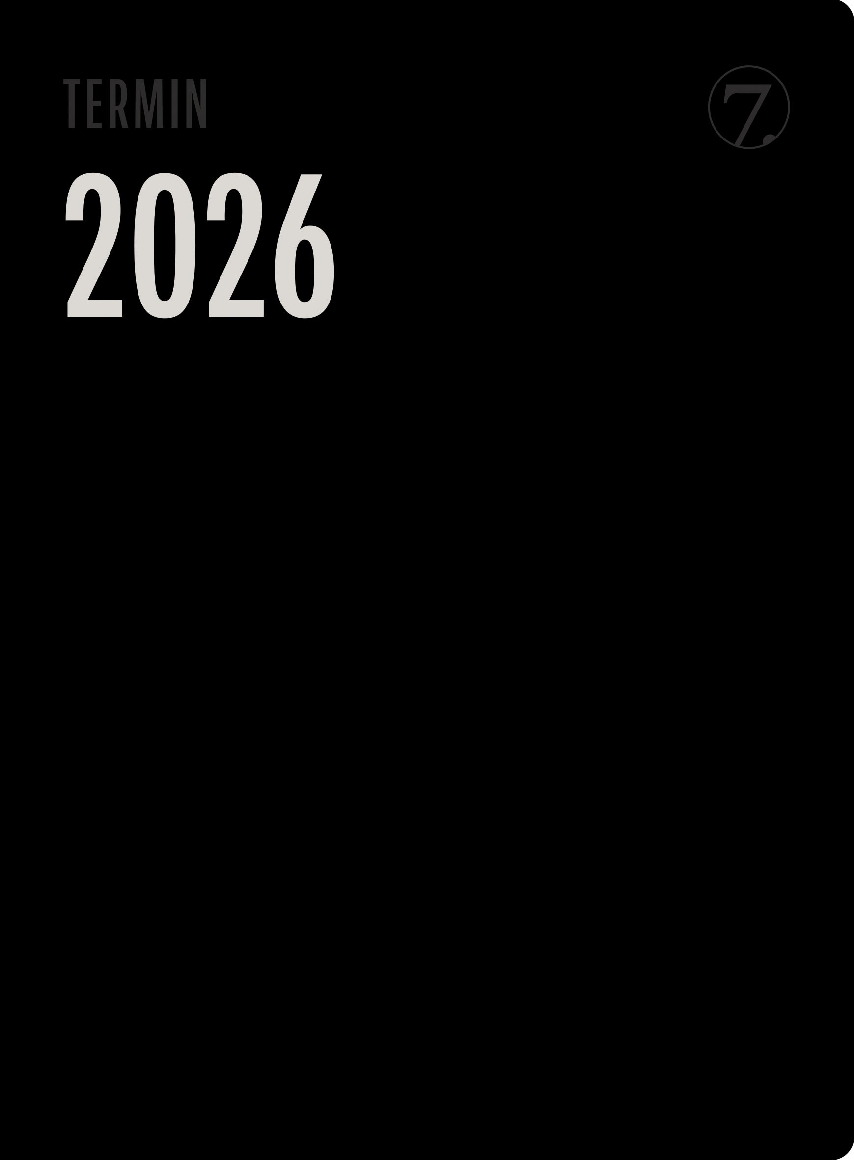 Kalender 2026 7.Sans Termin Trend Sort