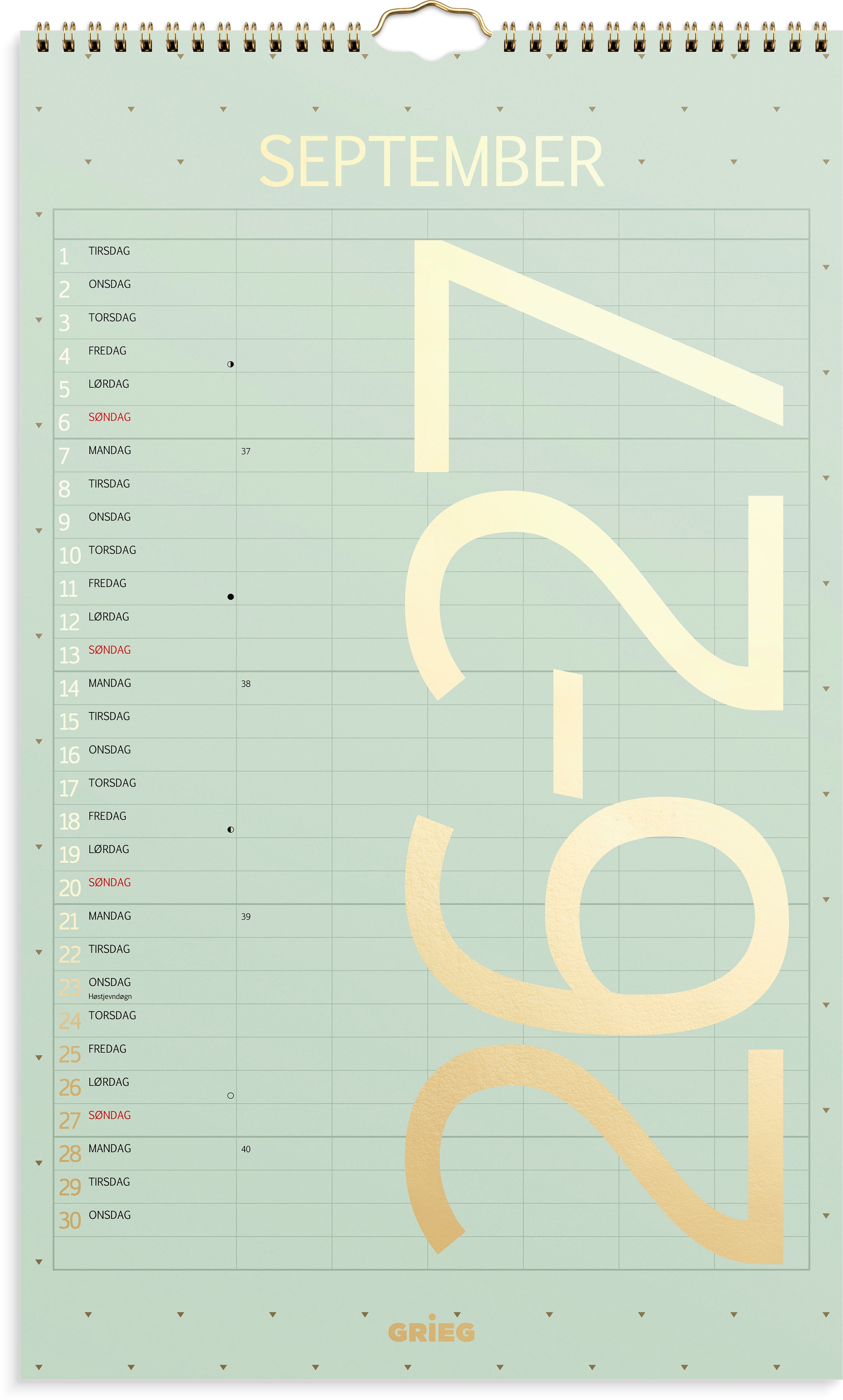 Familiekalender Grieg Color 26/27
