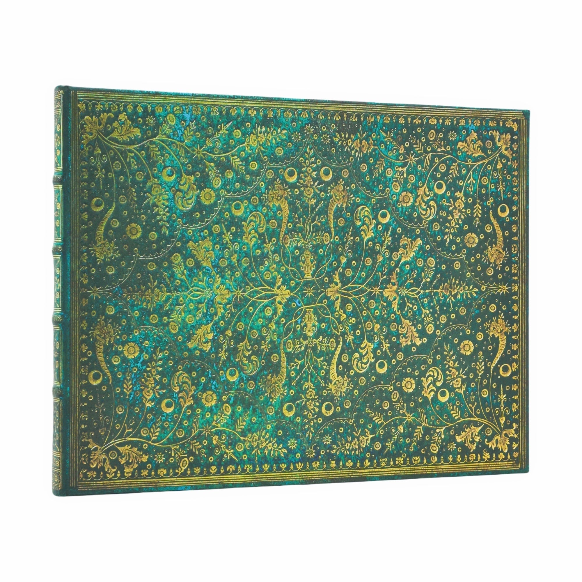 Gjestebok Paperblanks Emerald Flower Linjert