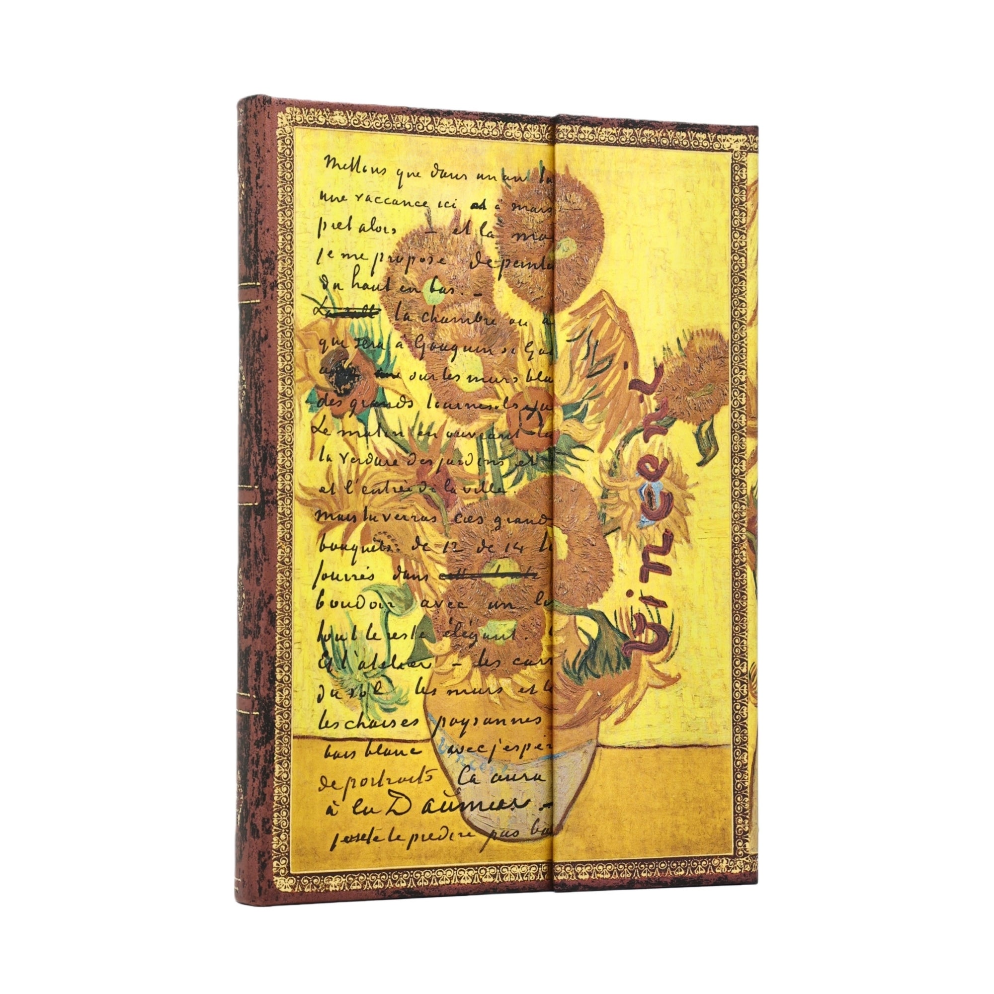 Notatbok Paperblanks V.Gogh Sunflowers Midi Linjert