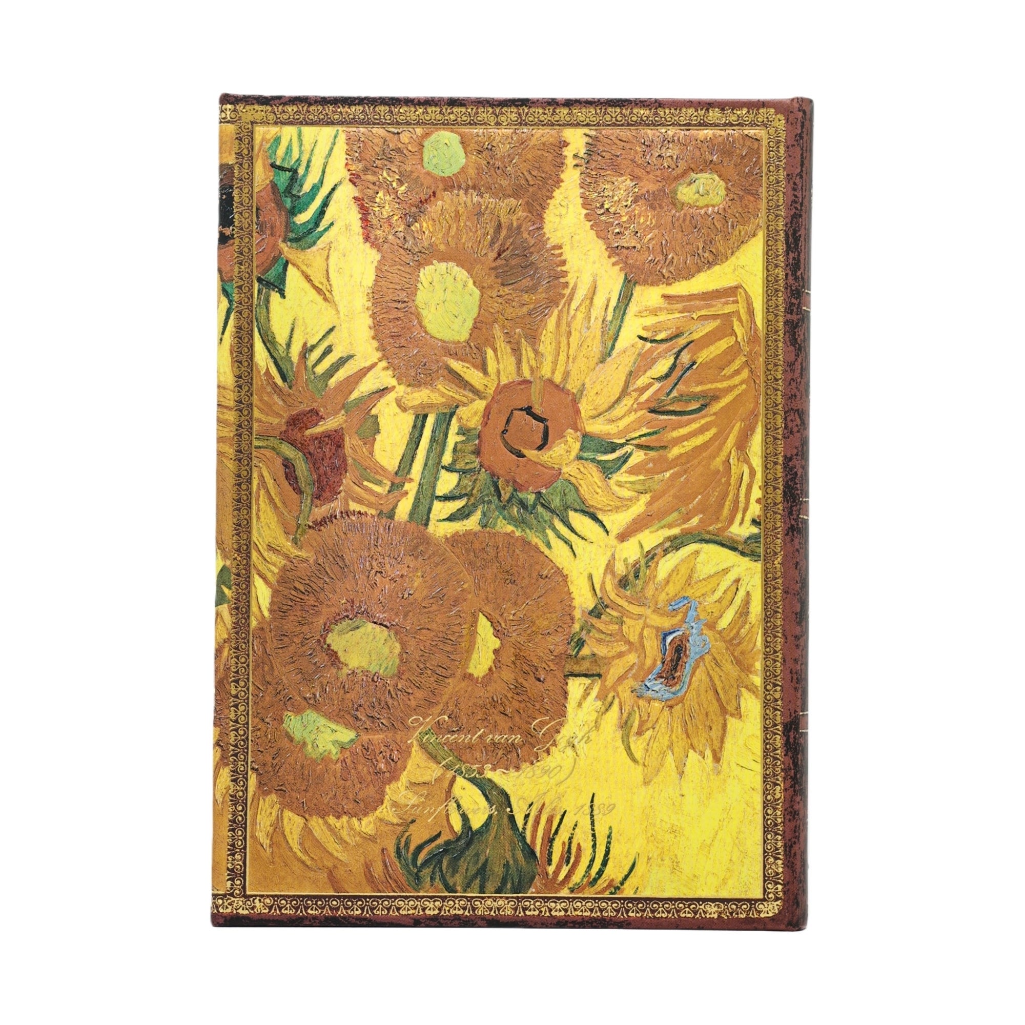 Notatbok Paperblanks V.Gogh Sunflowers Midi Linjert