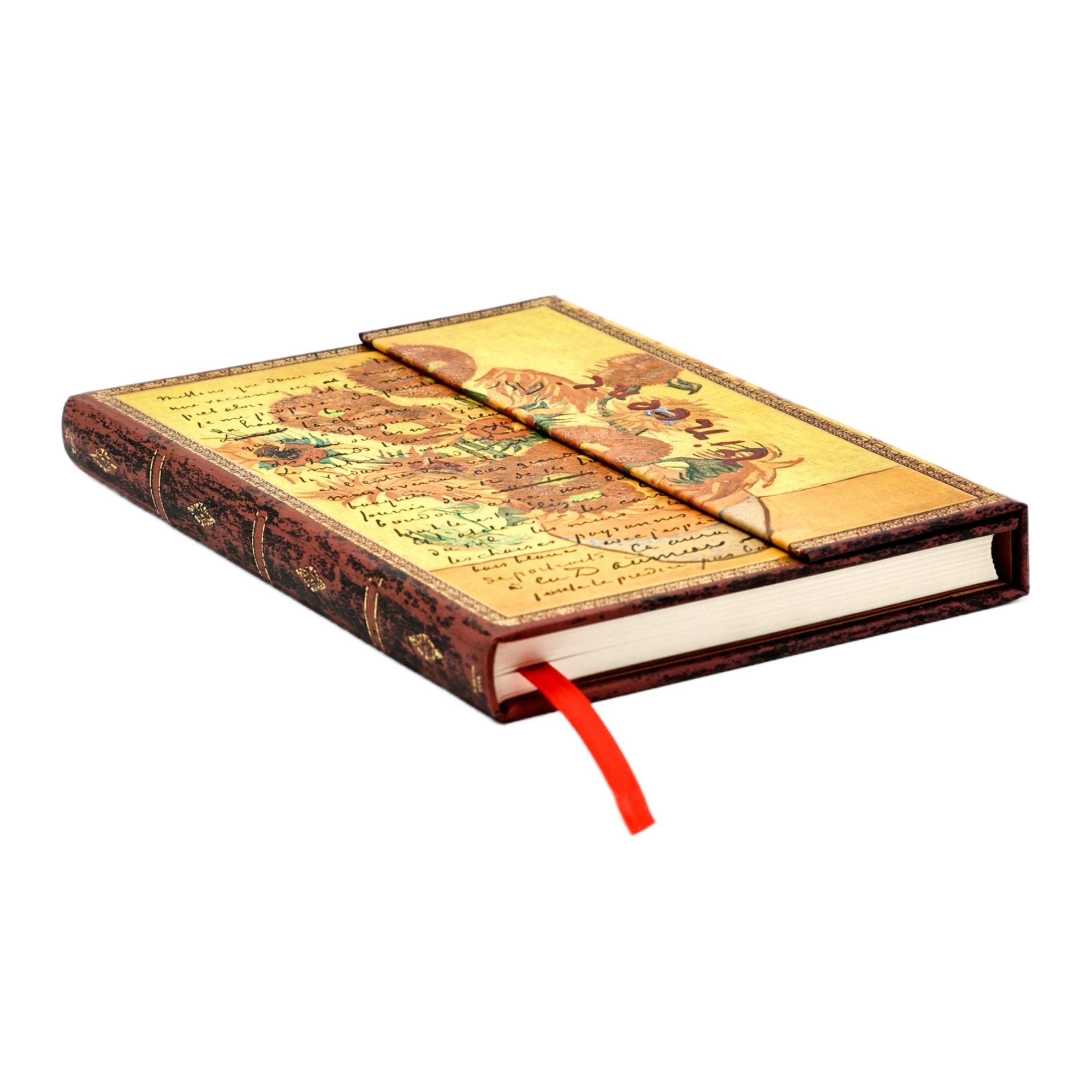 Notatbok Paperblanks V.Gogh Sunflowers Midi Linjert