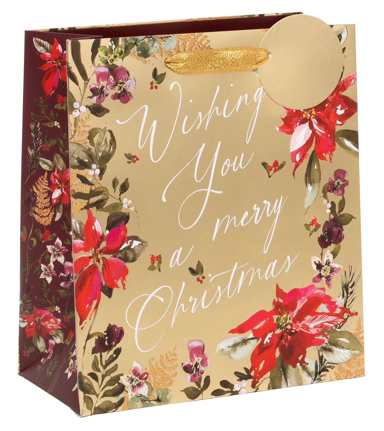 Gavepose M Festive Floral Gold