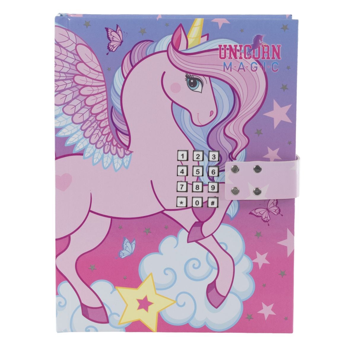 Dagbok m/kodelås Pegasus Tinka