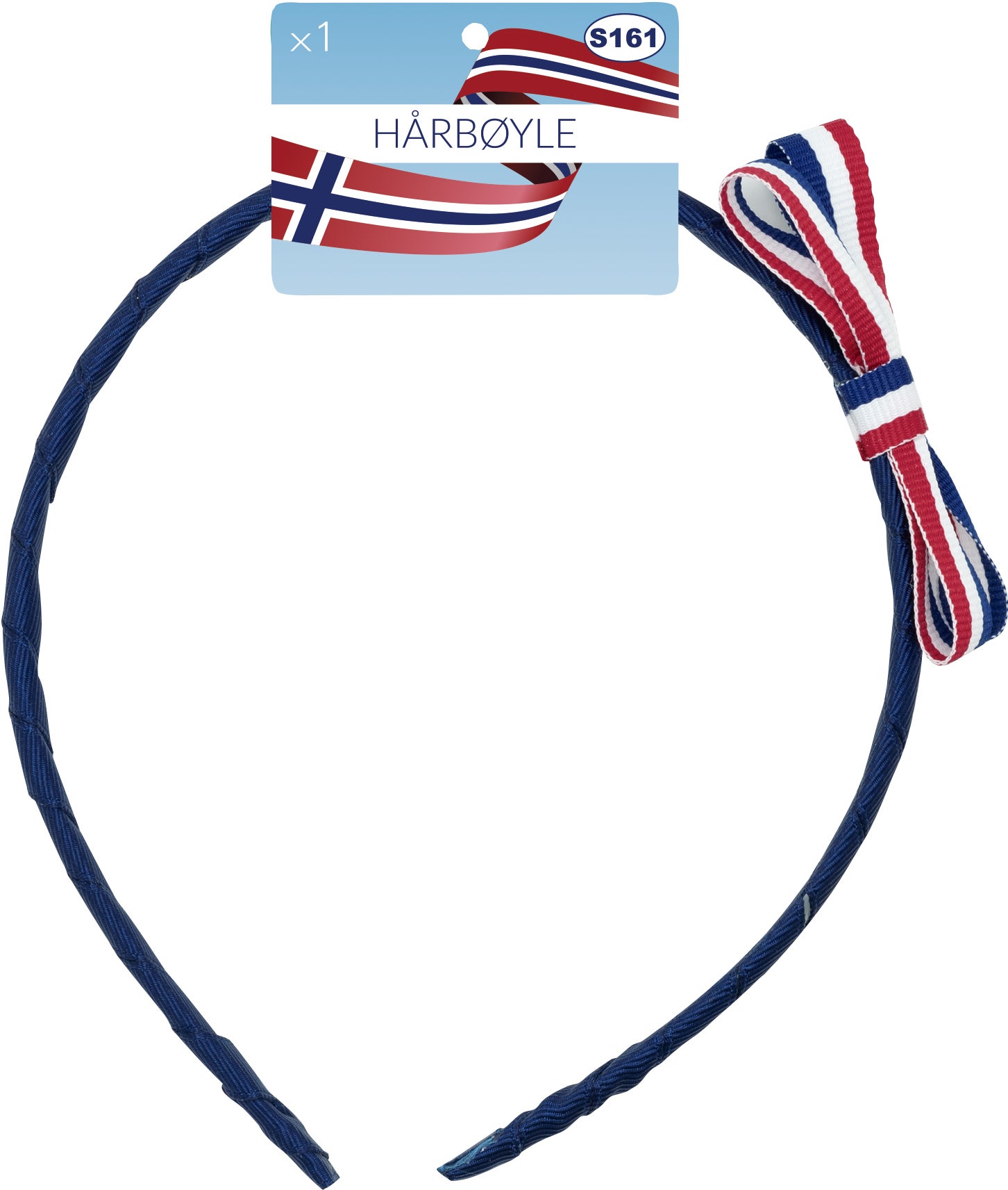 Hårbøyle m rosett 17. mai