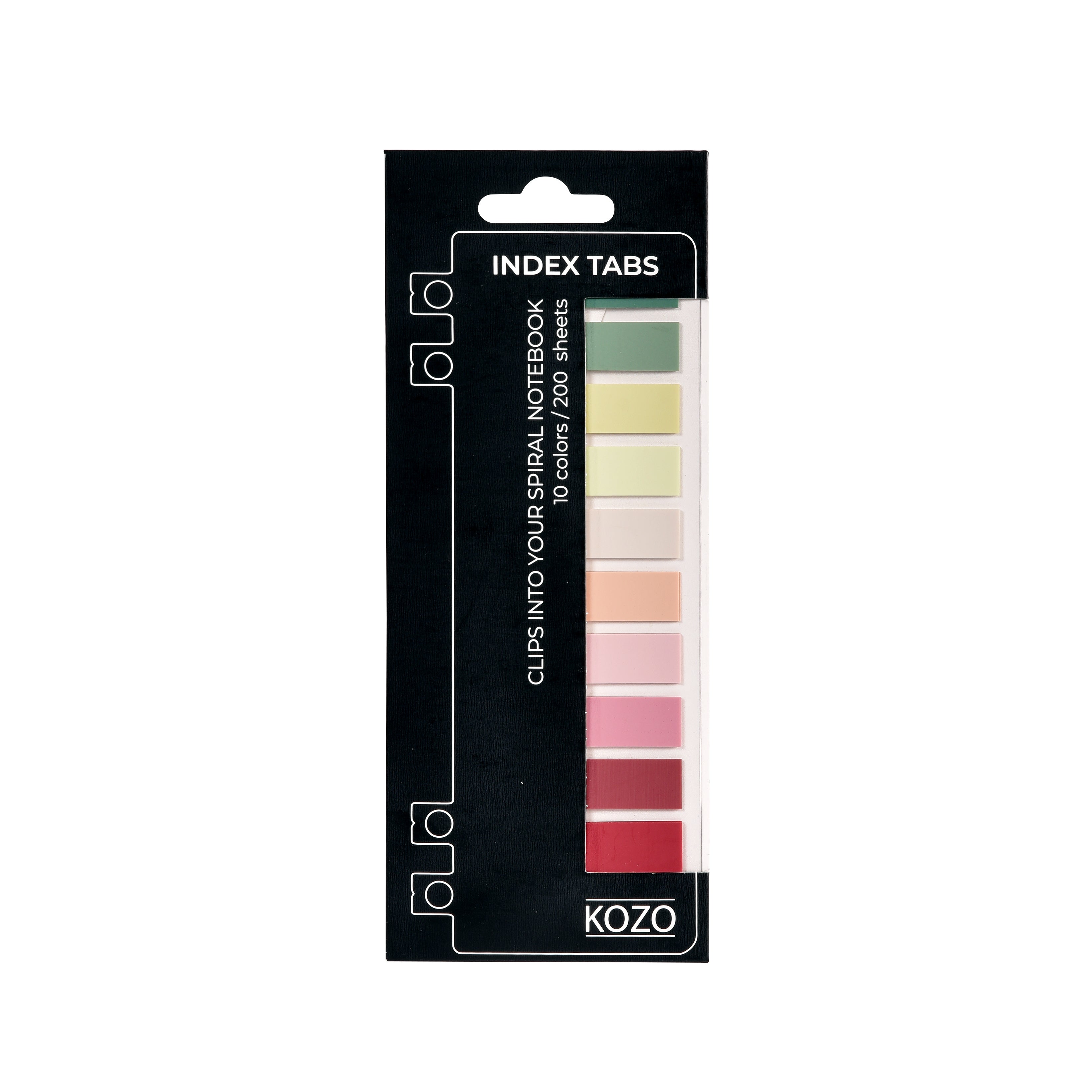 Indeks selvklebende Kozo Blush 10x20 blad