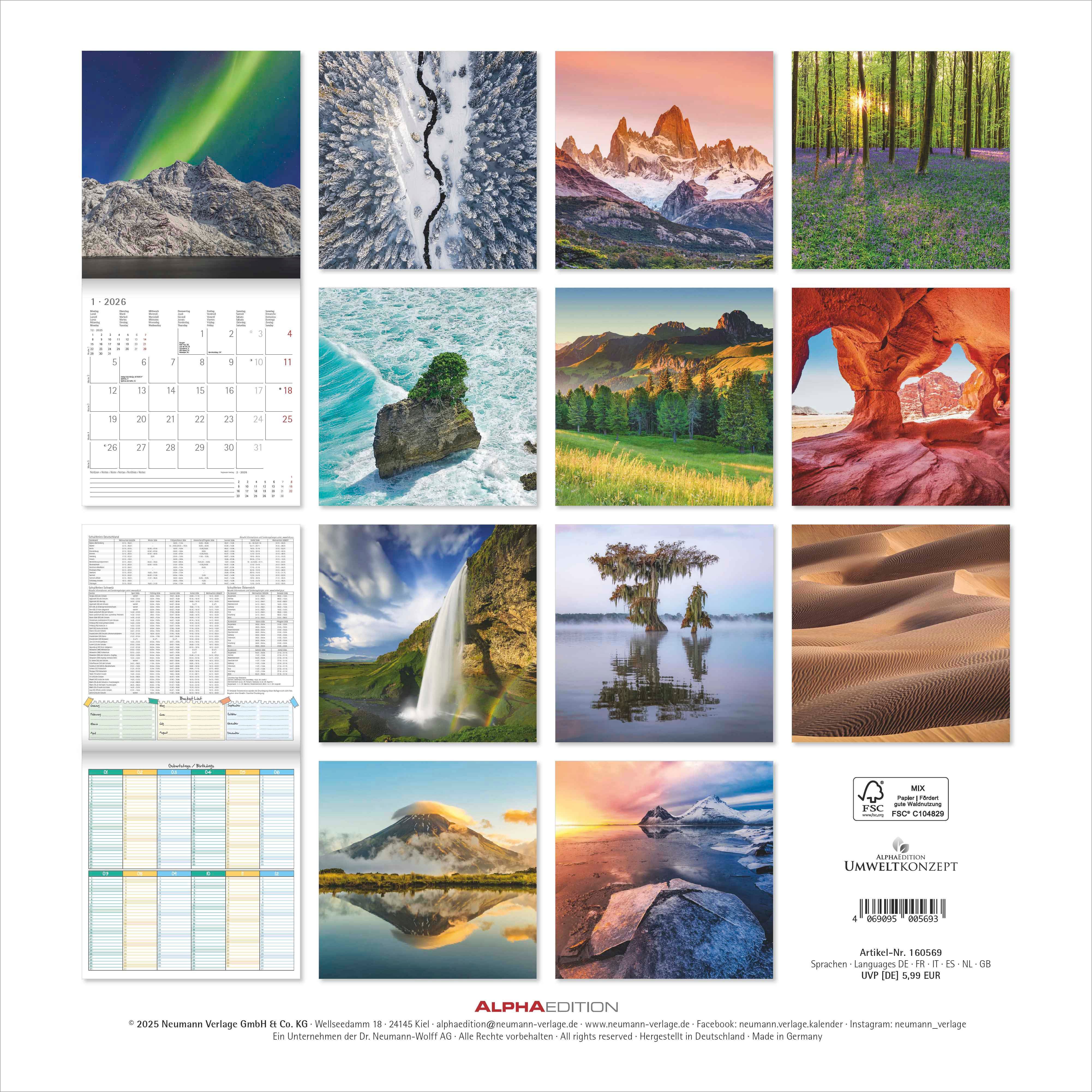 Kalender 2026 30x30 Emotions