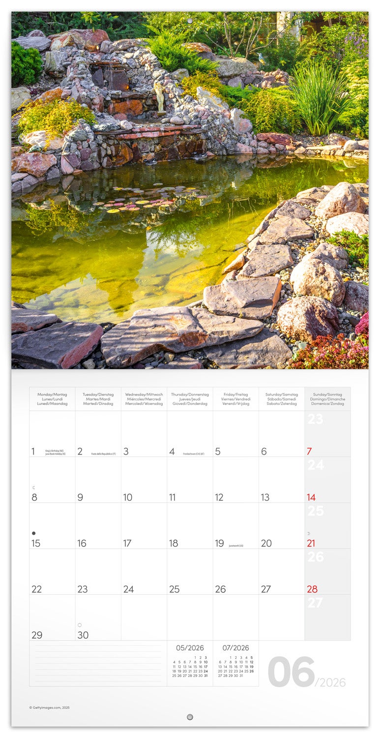 Kalender 2026 30x30 Gardens