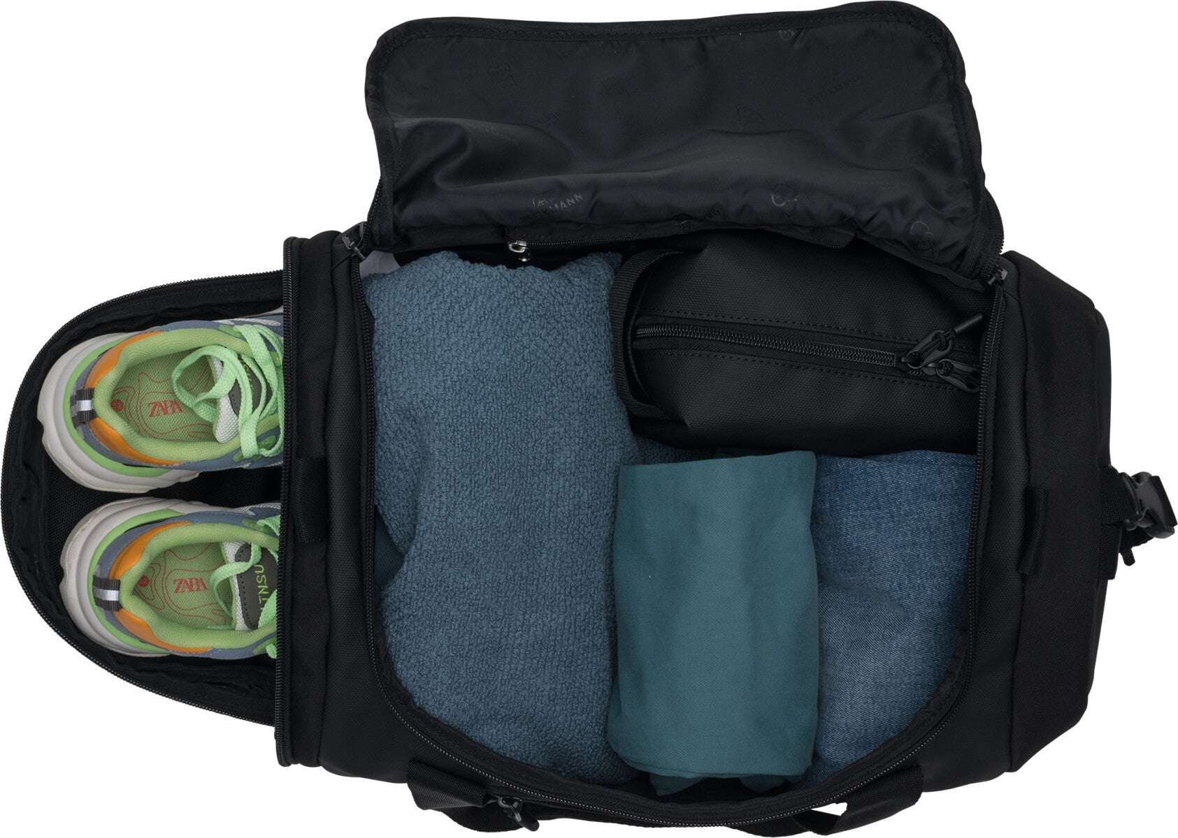 Gymbag 2-7.kl Black Coated Sport Duffelbag